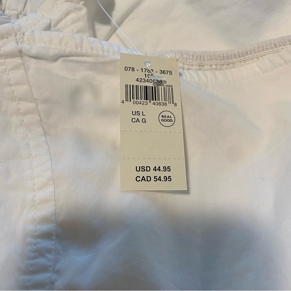 NWT Aerie White Puff-Sleeve Crop Top - Picture 8 of 8